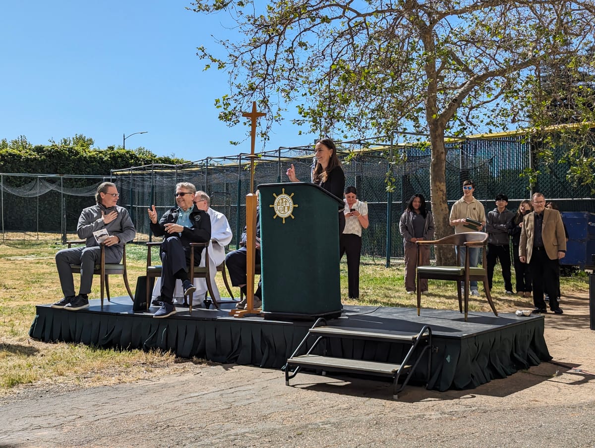 Moreau Catholic High blesses ground for $10M music center