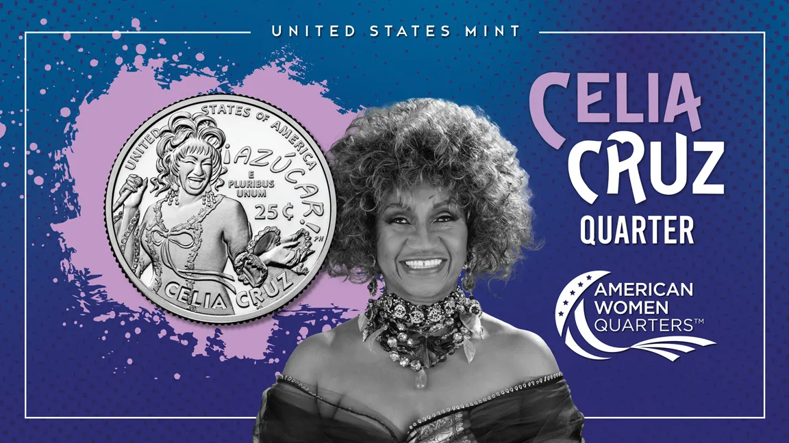 Celia Cruz honored with U.S. quarter—a first for an Afro-Latin American